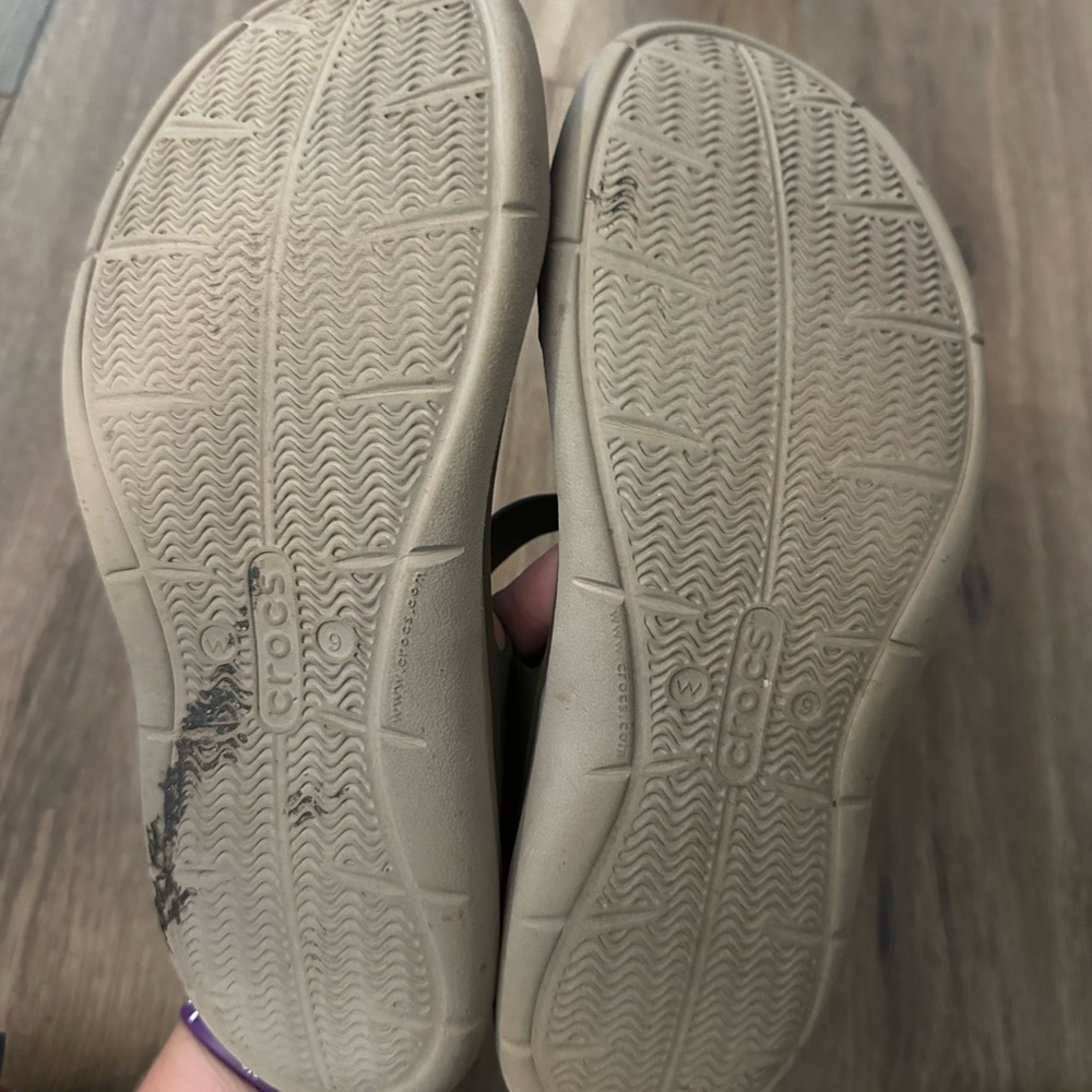 CROCS Women's Brown Comfort Sandals - Picture 2 of 2